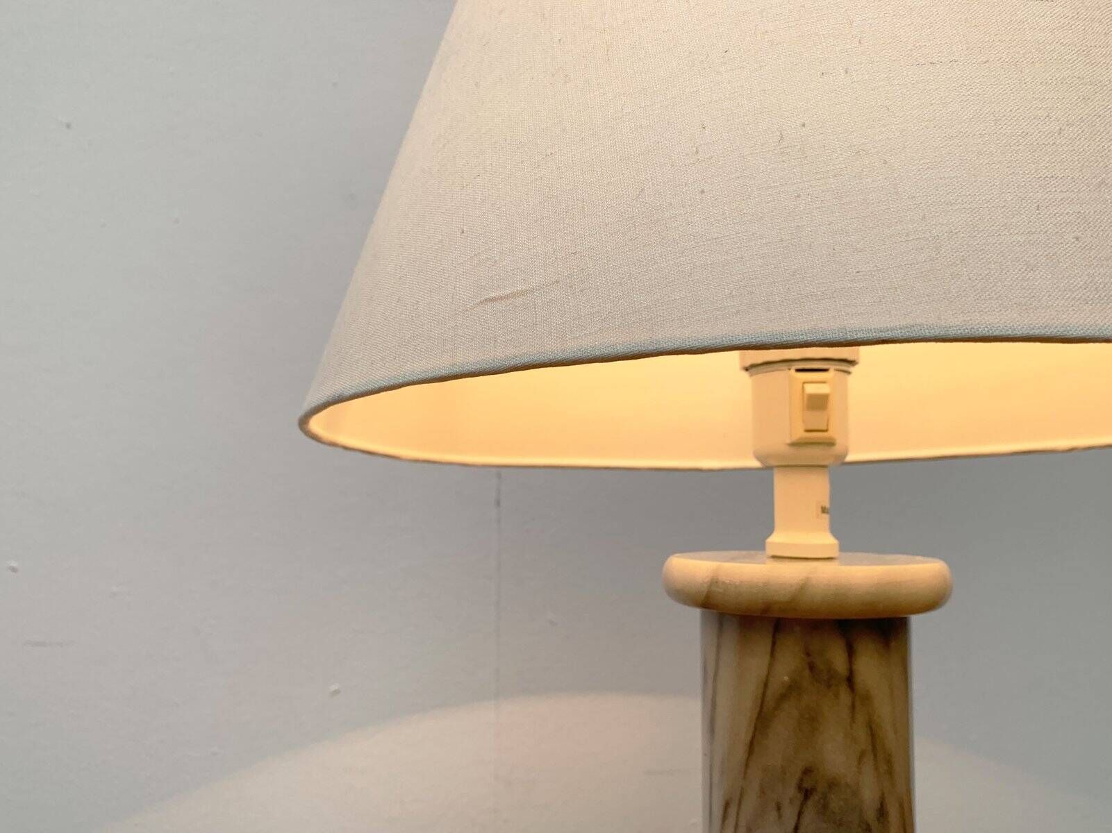 Lampe de table en marbre postmoderne vintage d'Ikea, années 1980