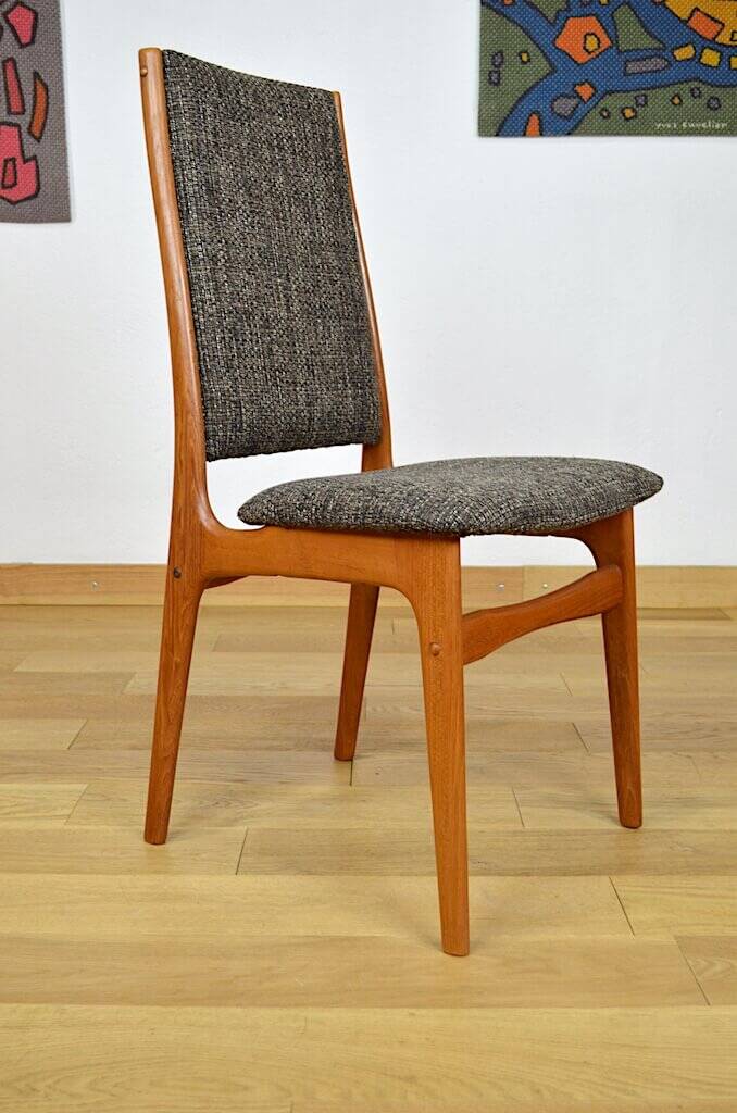 Set of 6 Danish Chairs by Schionning & Elgaard for Randers 1960