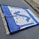 Handmade pure wool Berber rug, size 2/3 m.
