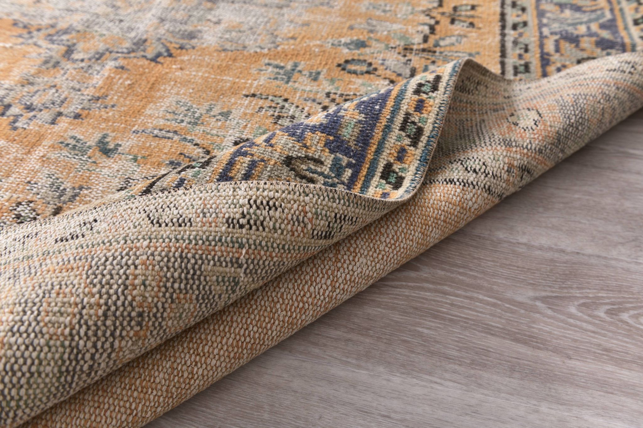 Tapis vintage classique orange 57s 158x260 cm
