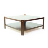 Table basse en hêtre, Hikor Pisek Tchécoslovaquie années 1980