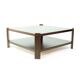 Table basse en hêtre, Hikor Pisek Tchécoslovaquie années 1980