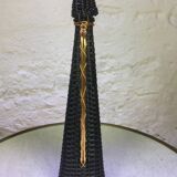 Black scoubidou cylinder