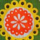 Nappe vintage carré 1970
