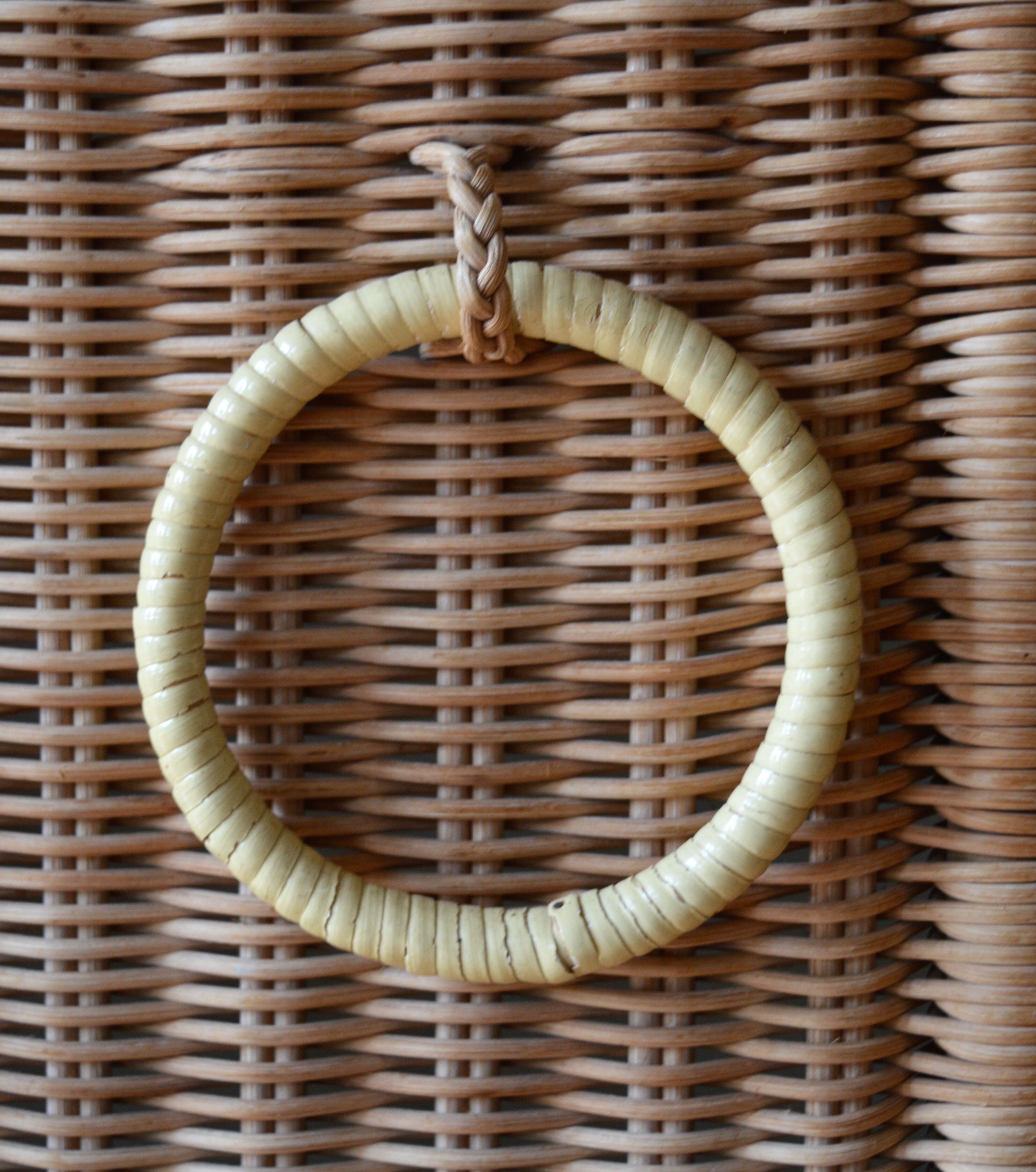 Rattan and wicker cabinet