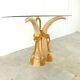 Vintage faux tusk console table, 1980s