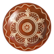Brown & Cream White Stoneware Bowl by Andersson & Johansson, Höganäs, 1920s