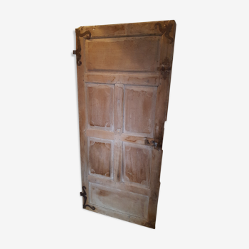 Old door eighteenth coffered fittings