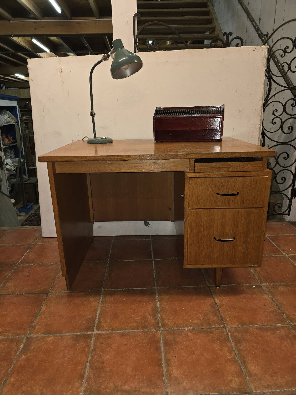 1960s Burwood Oak Desk