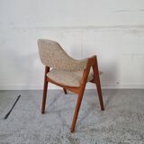 4 teak Compass chairs by Kai Kristiansen for SVA Møbler, 1960s