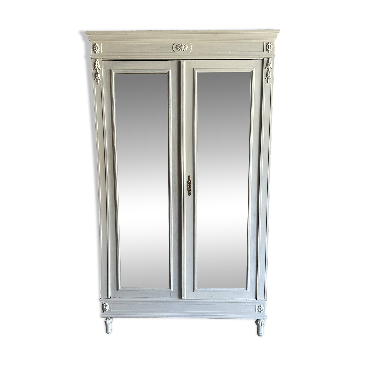 Antique wardrobe with mirror