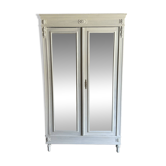 Antique wardrobe with mirror