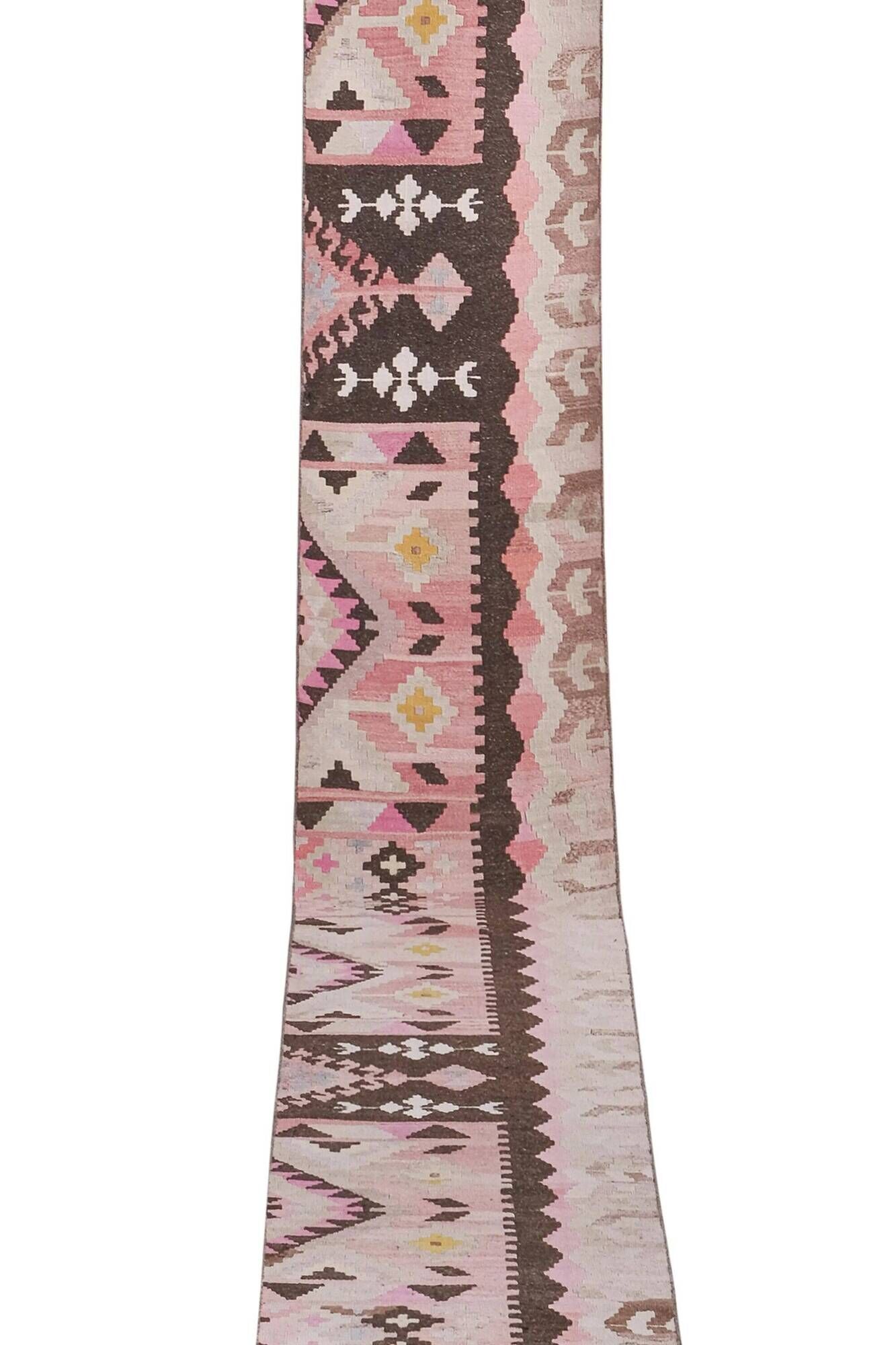 Vintage Turkish hallway rug 70x600 cm