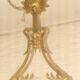 bronze and brass chandelier with 6 arms from the early 20th century