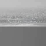 Large Art Deco frosted glass vase by Karl Springer for Seguso 1980