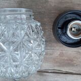 chiseled glass sconce 1970