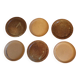 6 stoneware dessert plates