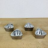 4 bougeoirs triangle aluminium, Ikéa