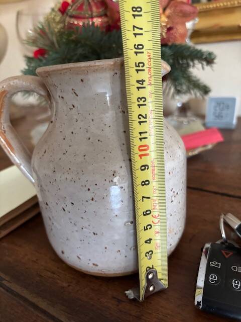 Corsican ceramic jug signed pip