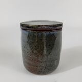 Covered pot in stoneware Jeanne and Norbert Pierlot Ratilly Puisaye