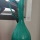 Vintage double glass vase-jug from Empoli (38 cm)