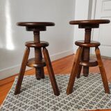 Old workshop screw stools