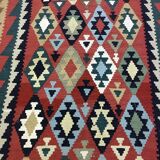 Splendide tapis tissé Persan: Kilim Gashqai 250x147 cm - Iran - vers 1970