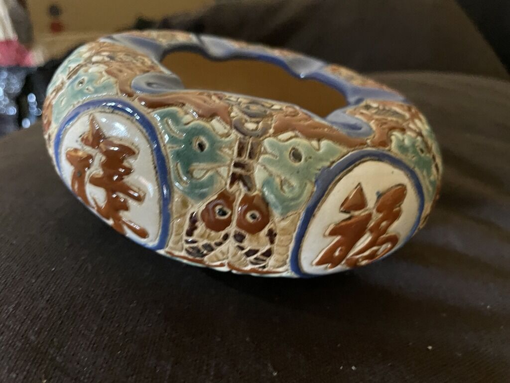 Asian porcelain ashtray