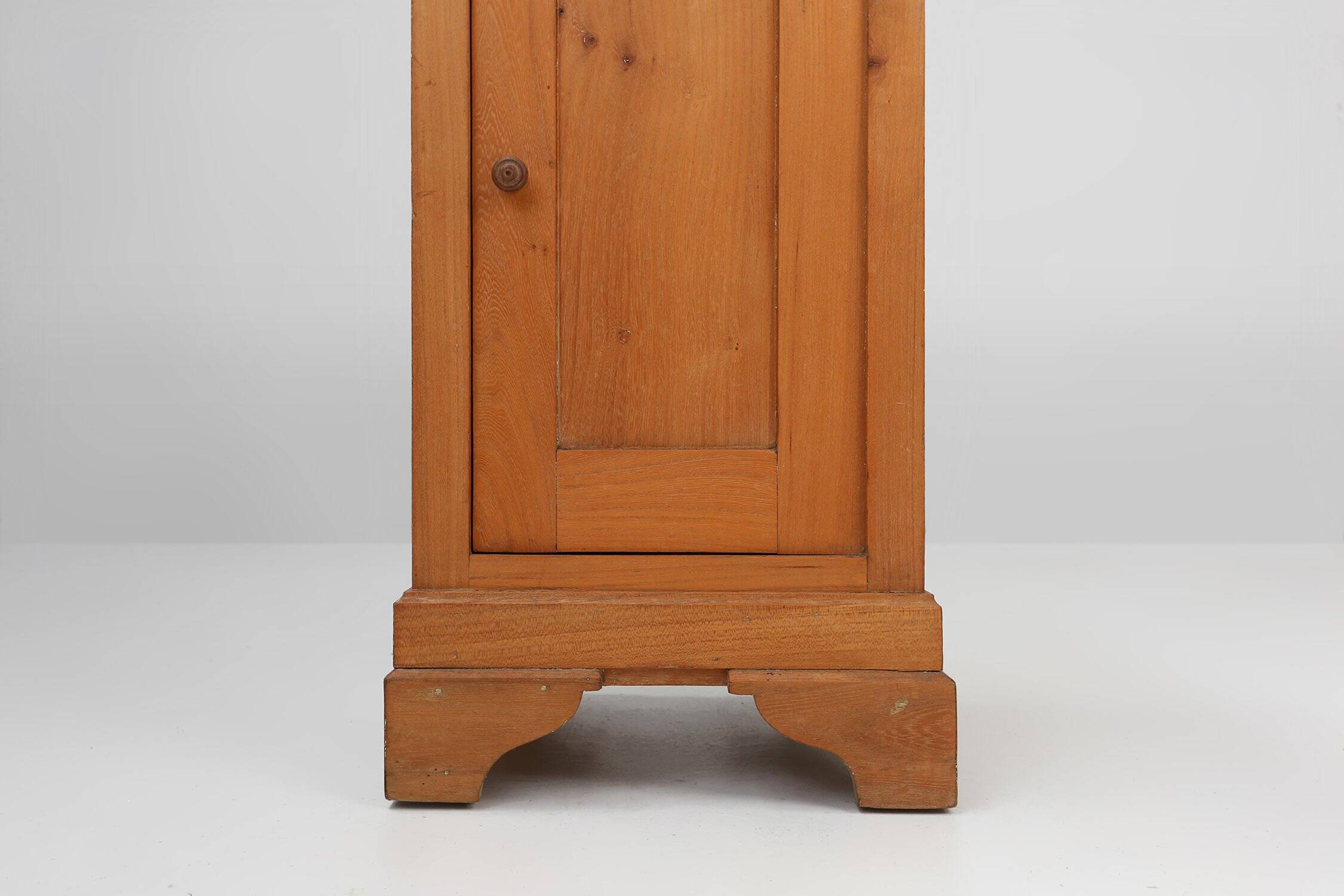 Art Deco Nightstand in Pine Wood, France, 1930s