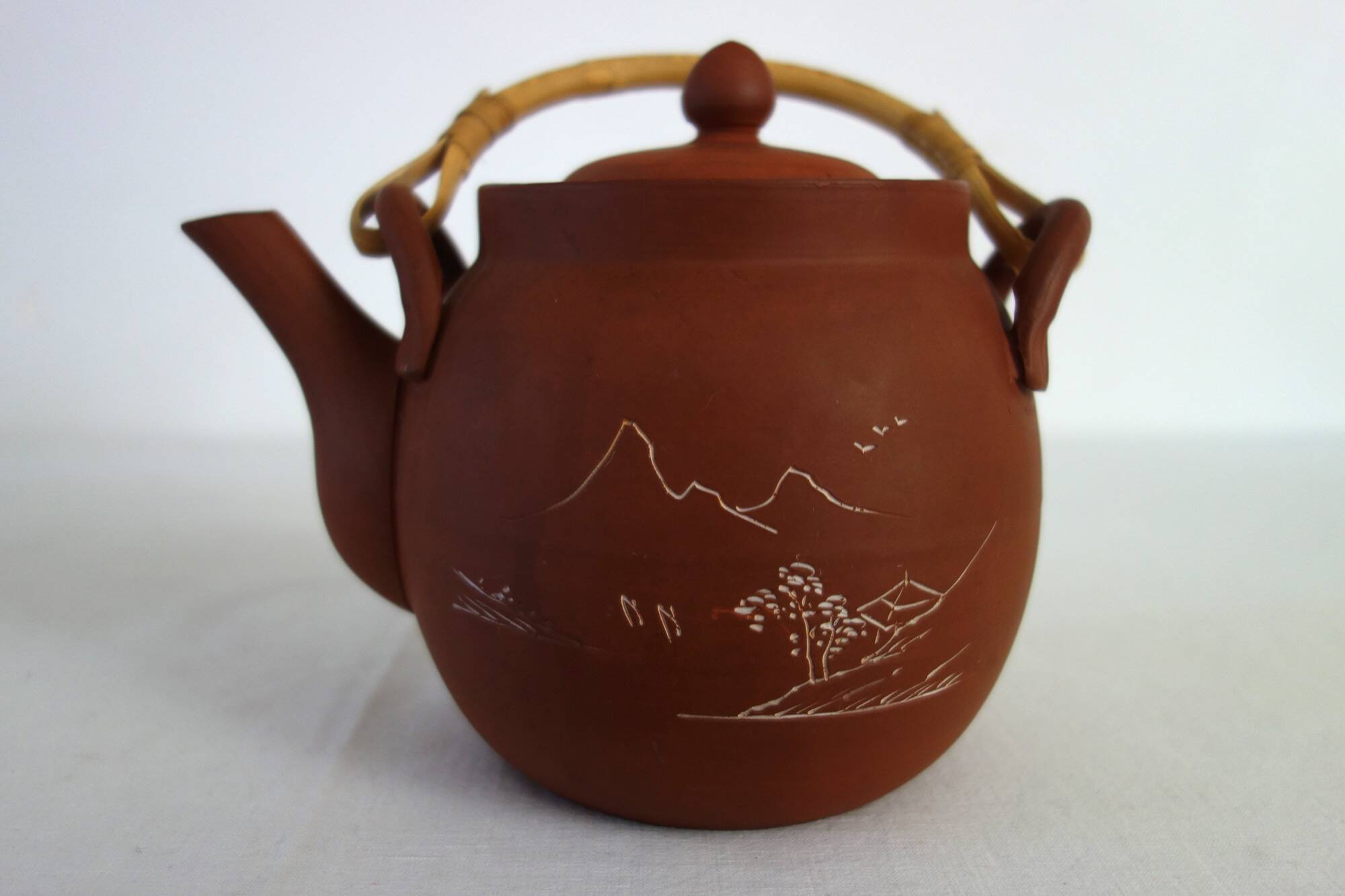 Vintage China terracotta tea service