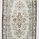 6x9 Persian Classic Cream & Black Vintage Rug, 183x287Cm