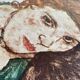 Egon Schiele 1890-1918), Sitzende Frau mit hochgezogenem Knie, Migneco&Smith 70011, imprimé en Italie