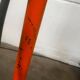 Vintage 70s floor lamp with orange trumpet base