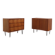 Pair of honey coloured cabinets by Alfred Hendrickx for Belform, 1950s