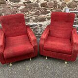 pair of vintage 60s armchairs