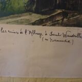 Affiche ancienne de l'eglise saint wandrille par matossy
