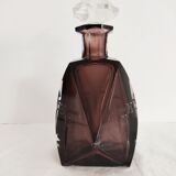 Val Saint Lambert crystal amethyst-coloured carafe