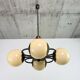 Czechoslovak rondocubist / Geometric Art Deco pendant lamp