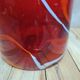 Vase / jug in blown red glass – Murano style – vintage piece from the 1970s