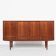 Midcentury Danish highboard in teak by E.W. Bach for Sejling Skabe 1960s - with 4 doors & 4 drawers