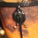 Three tulip-shaped lights + glass paste basin signed Muller Lunéville.