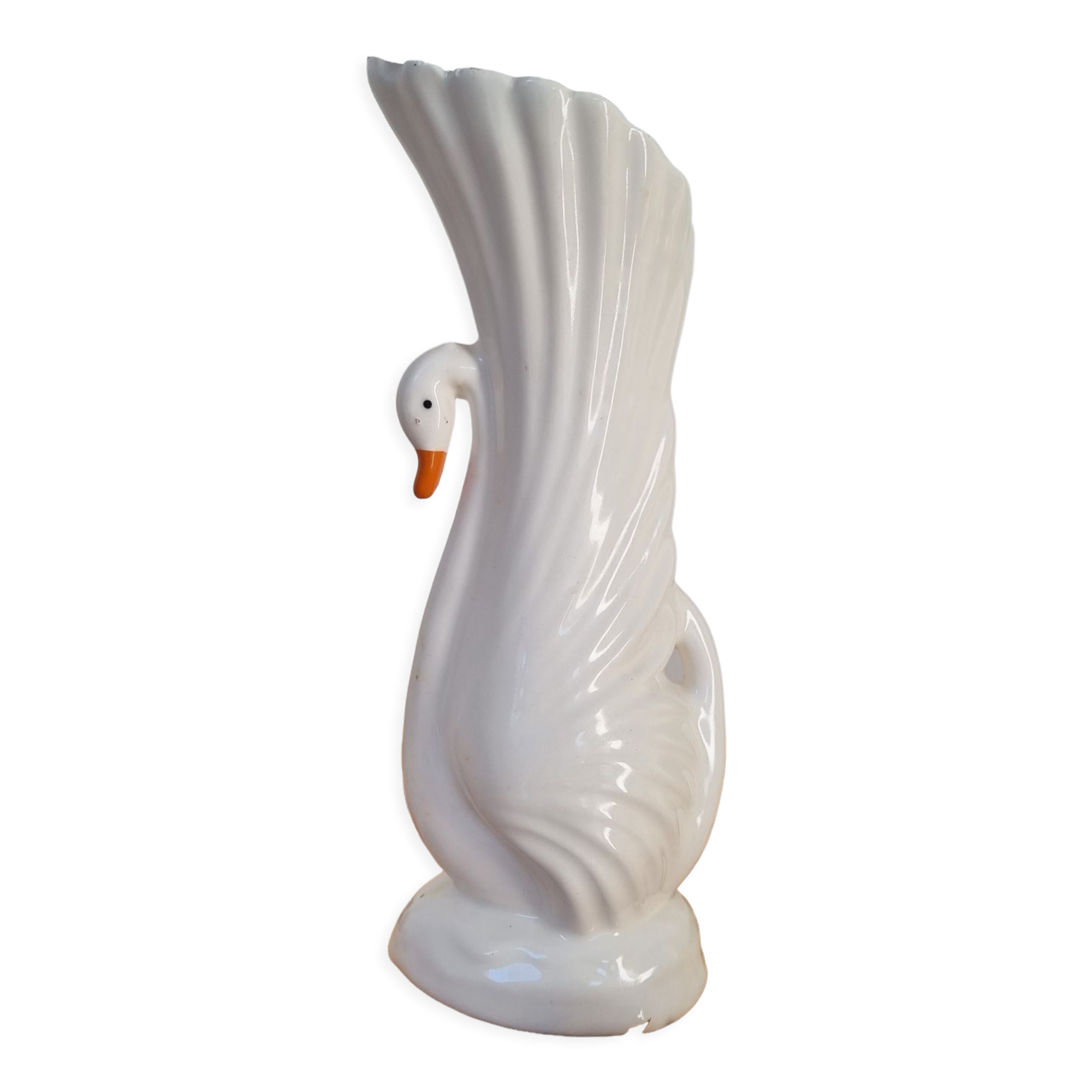Vintage swan vase