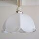 Suspension opaline flower and vintage brass