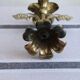 Golden metal stand candle holder