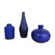Set of 3 ceramic studio pottery vase by Gerhard Liebenthron, Germany, 1960s