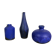 Set of 3 ceramic studio pottery vase by Gerhard Liebenthron, Germany, 1960s