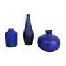Set of 3 ceramic studio pottery vase by Gerhard Liebenthron, Germany, 1960s
