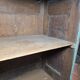 Antique counter in pitch pine with original patina.