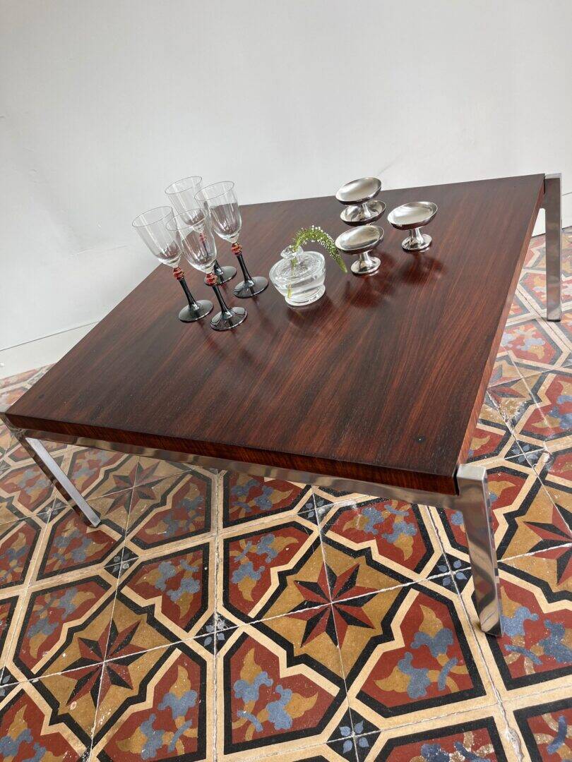 Mid-century rosewood coffee table
