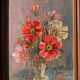 Old oil painting on panel